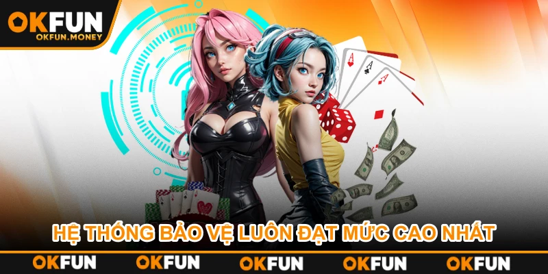 Hệ thống bảo vệ luôn đạt mức cao nhất